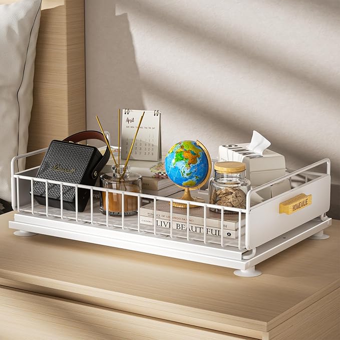 Under Sink Organizer, 2 Packs Under Sink Organizers and Storage, White