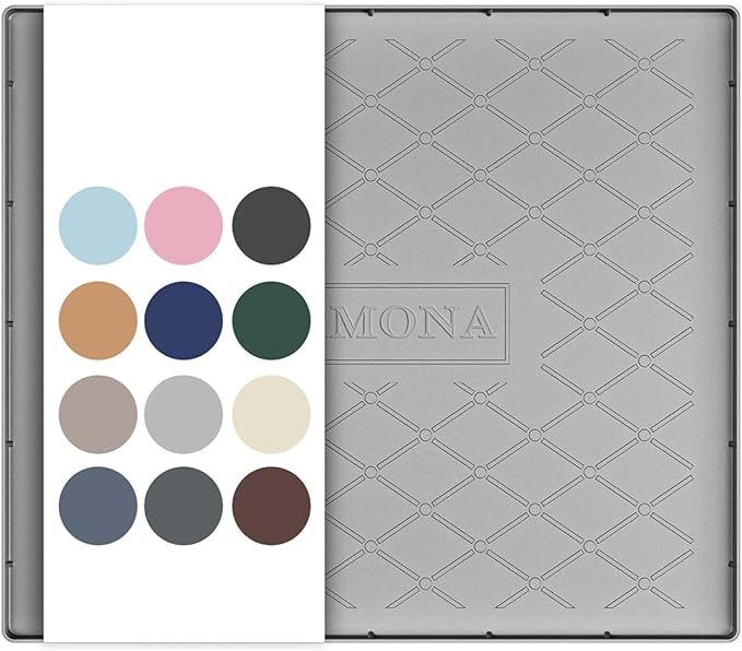 22" x 22" Waterproof Silicone Mat in Multiple Sizes & Colors, Light Grey