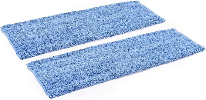 Microfiber Wholesale 20" Premium Microfiber Wet Mop Pad (2 Pack) | Refills for Professional Microfiber Mop