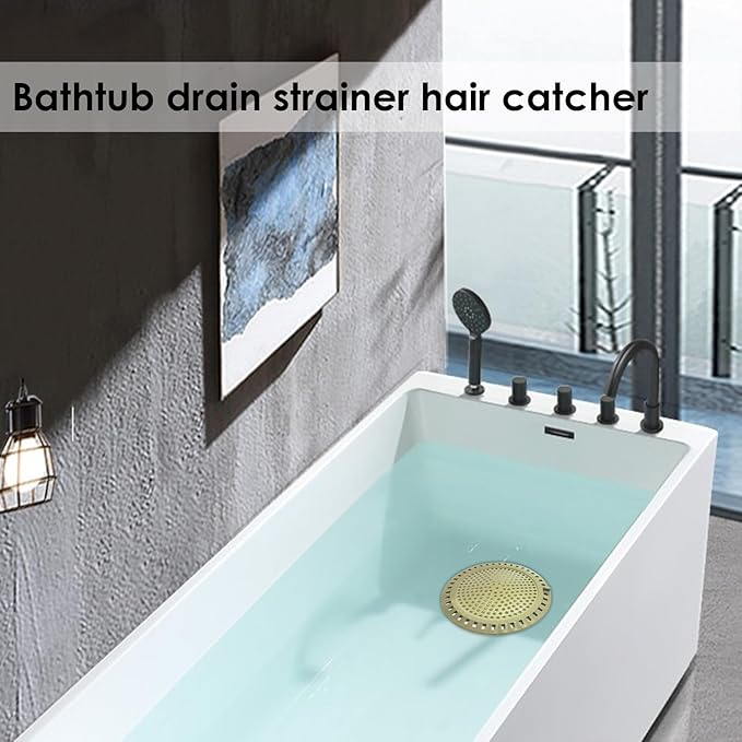 Huntonry Hair Drain Catcher, Shower Drain Hair Catcher, Shower Drain Strainer, Bathtub Drain Cover, Tub Drain Hair Catcher, Bathroom Sink Strainer