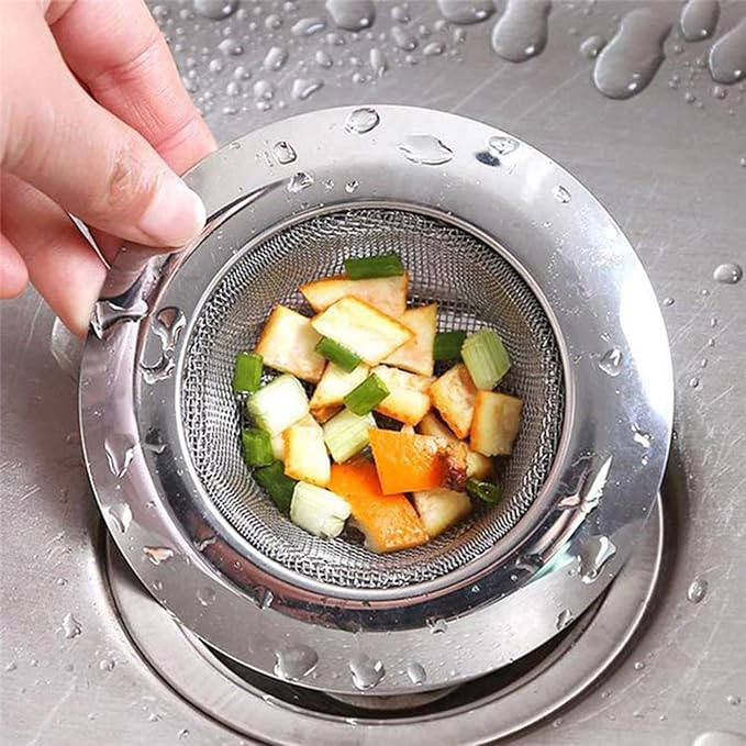 2 PCS Mesh Sink Strainer - Stainless Steel, 4.5" Diameter