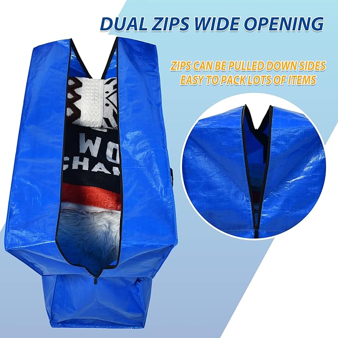 168 Gallon Extra Large Storage Bags, 1PACK