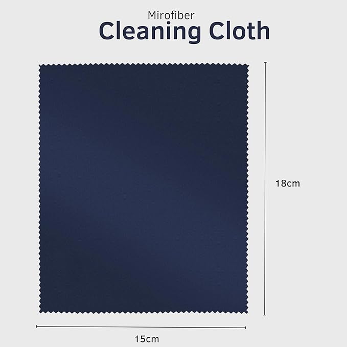 Microfiber Cleaning Cloth (Pack of 8) Ultra-Soft Cleaning Cloth for Glasses, iPhone Camera Lens, Screens & More