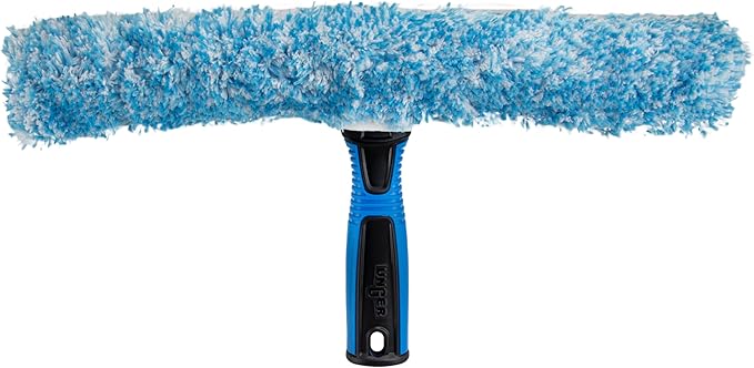 Unger Professional Connect and Clean 14" Window Scrubber Washer for Glass Cleaning, Commercial and Residential Washing, Multipurpose Tool