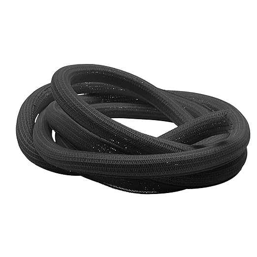 Electriduct 1.25" Hook Self Closing Sleeve Braid Wrap Around Sleeving Flame Retardant Flexible Mesh Cord Cover Cable Protector Wire Organizer - 50 Feet - Black