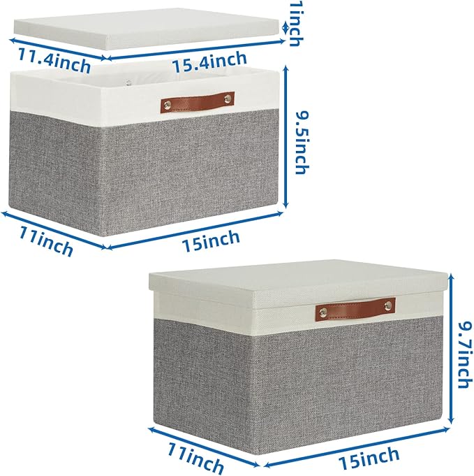 Collapsible Storage Bins Storage Boxes with lid