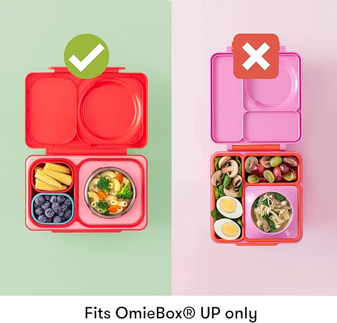 OmieBox UP (2 pack) Leakproof Dips Containers To Go, Salad Dressing Container, Condiment Container with Lids - Food Safe Silicone - 4.5 ounces