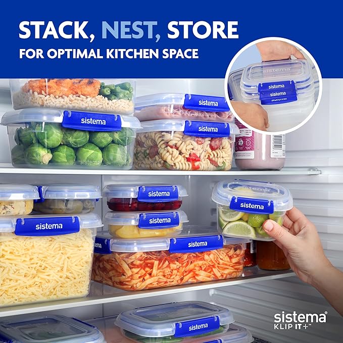 KLIP IT+ 3.35L Rectangle Food Storage Containers (3-Pack)