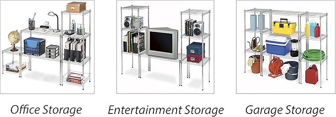 Wire Shelving Unit, Metal Storage Shelves, Durable Heavy Duty Shelf