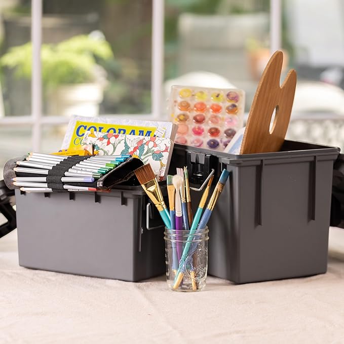 12766 XL Storage Bins With Lids, Mothers Day Gifts, Stackable Storage Bins