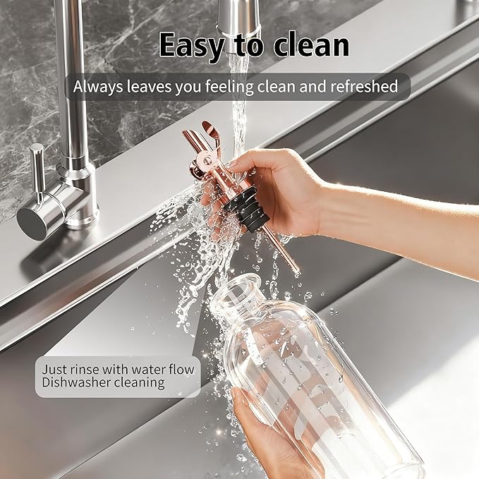 Auto Flip Liquor Pour Spouts 12-Pack, Leak-Proof 304 Stainless Steel Wine Pourer & Olive Oil Dispenser with Food-Grade Silicone for Kitchen, Bar, Restaurant (Goldrose)