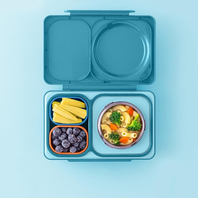 OmieBox UP (2 pack) Leakproof Dips Containers To Go, Salad Dressing Container, Condiment Container with Lids - Food Safe Silicone - 4.5 ounces