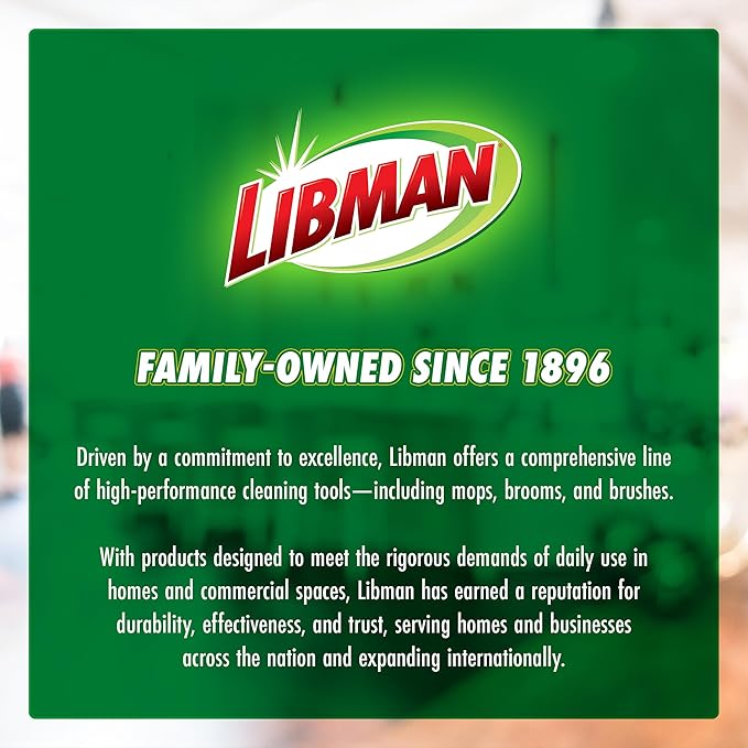 Libman Rinse 'n Wring Mop and Bucket System, Microfiber Dry Wet Mop for Floor Cleaning, Hardwood, Laminate, Tile Cleaner, Dual Chamber Bucket Design, 2 Total Refill Replacement Head Pads