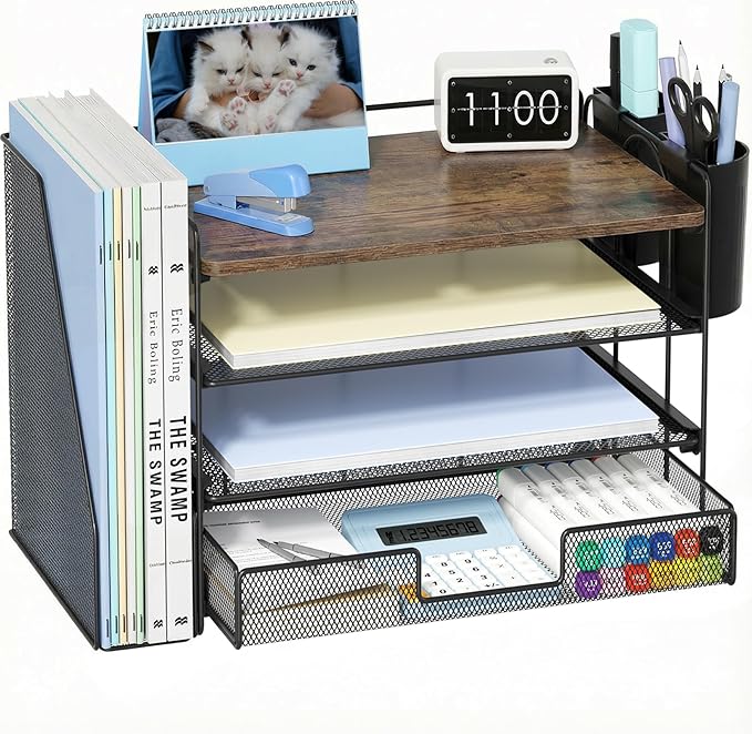 Wood Desk Organizers and Accessories