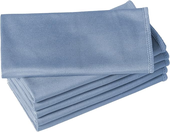Puomue 6 Pack Microfiber Glass Cleaning Cloth, 16 Inch X 16 Inch, Lint Free Quickly Clean Window, Glasses, Windshields, Mirrors, and Stainless Steel