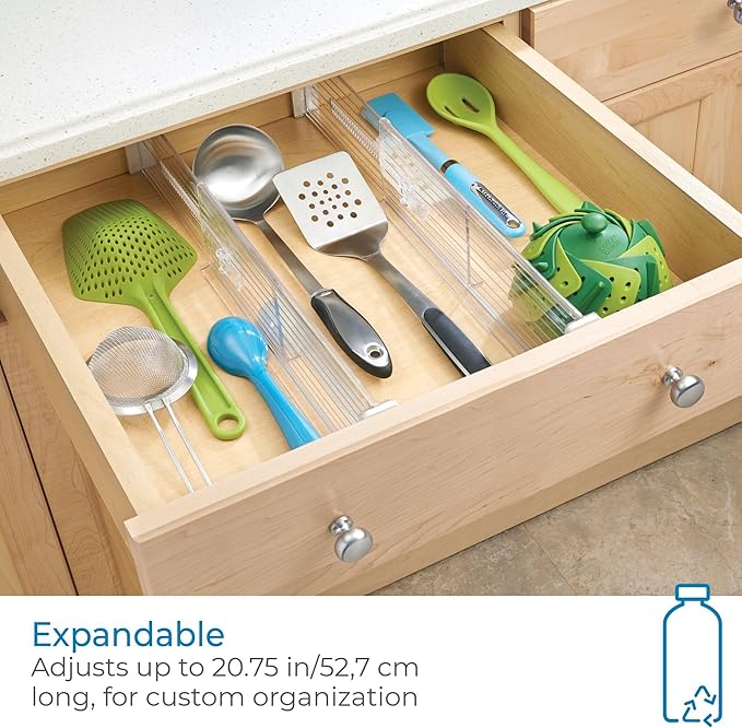 Plastic Adjustable Deep Drawer Divider, Kitchen, Dresser, Desk