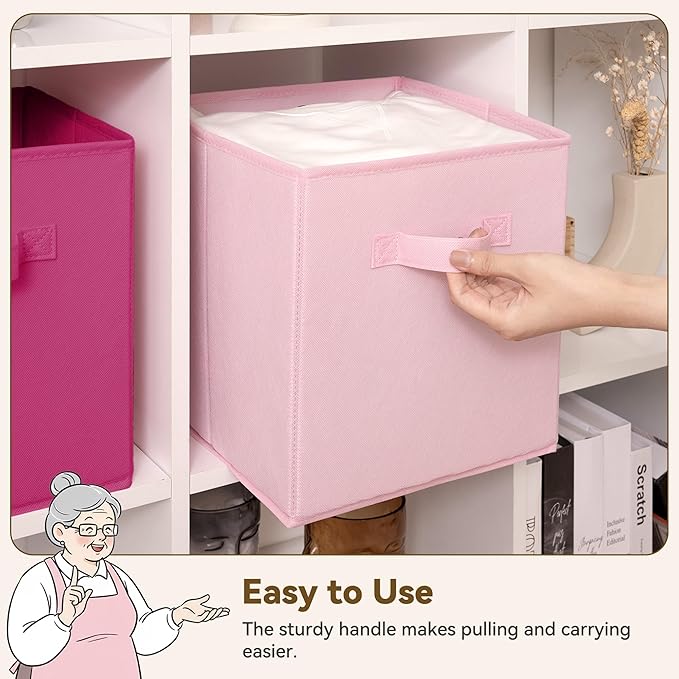 SAYS 11 Inch Cube Storage Bins, Cube Storage Organizer, 8-Pack