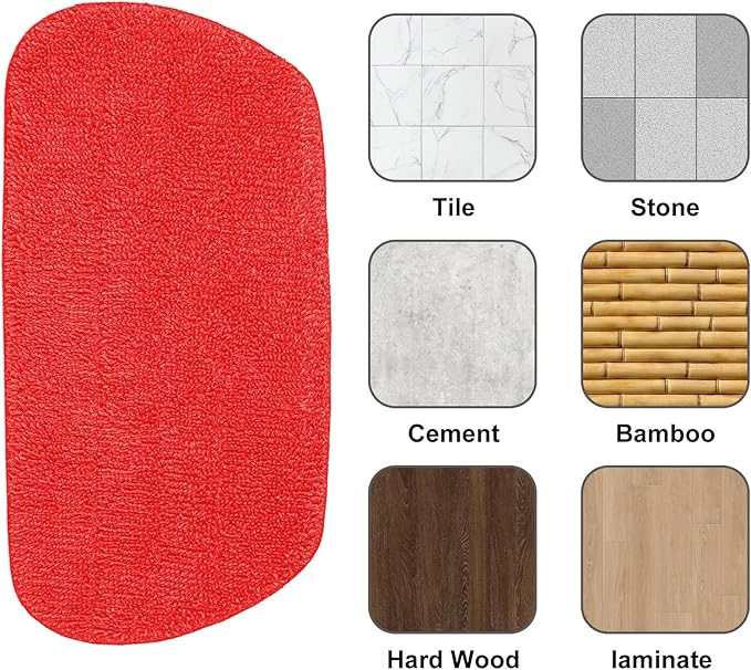 3 Pack Microfiber Mop Pads for OXO Good Grips Spray, Reusable & Washable, Mop Not Included, Red