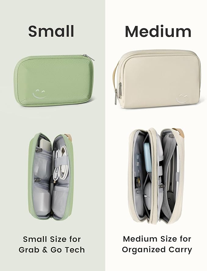Travelkin Travel Cord Organizer, Small Electronic Organizer Travel Case, Cable Organizer Bag For Cords,Chargers Phone, Sd Card,Usbs