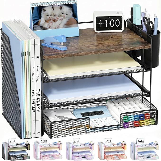Wood Desk Organizers and Accessories