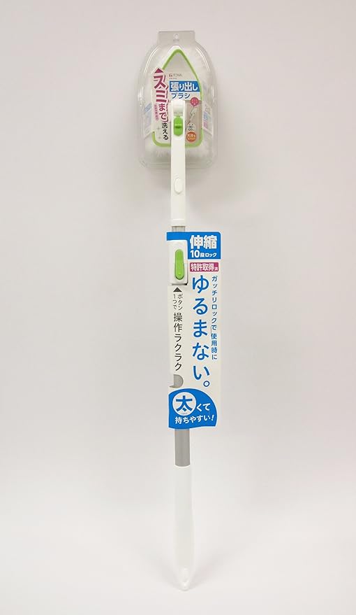 Towa Sangyo Bathroom Cleaning Brush, White, Width 3.9 x Depth 3.1 x Height 33.1 inches (10 x 8