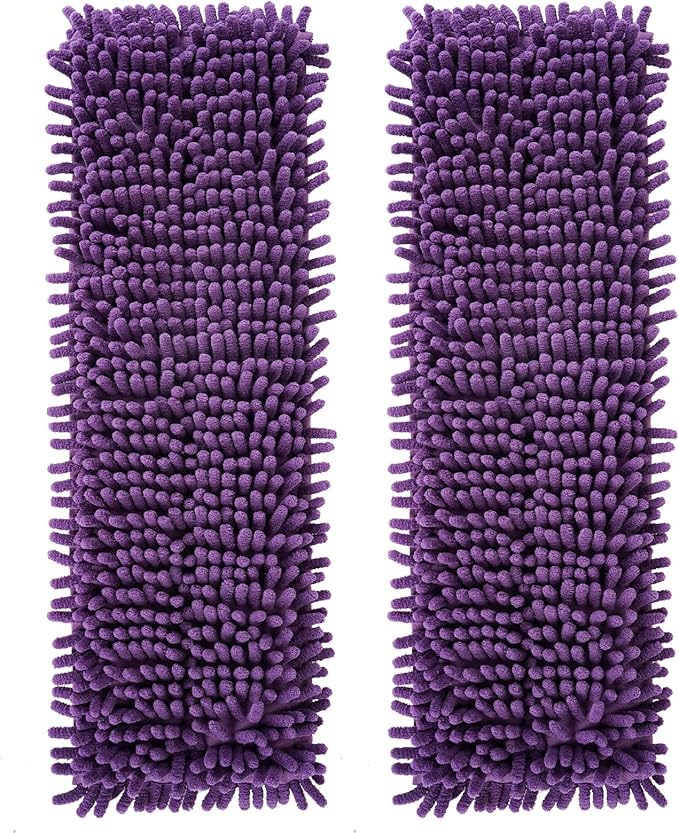 AmaVins 2 Pack Pet System Microfiber Sweeping Pad, Reusable Pet Replacement Mop Pad for Bona Mop & Multi-Surface Floors, 18 Inch Washable Cleaning & Dusting Pads, Attracts & Picks Up Pet Hair