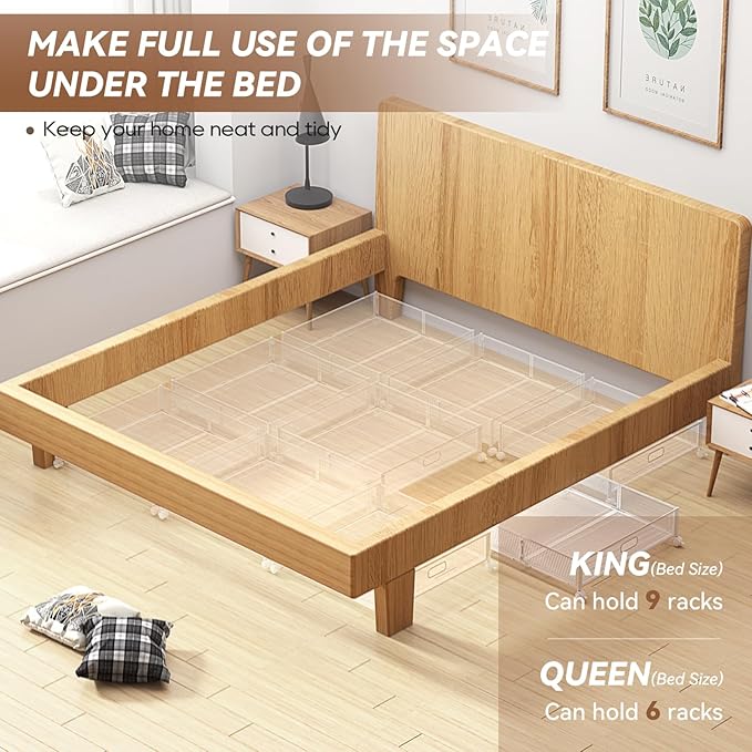 Under Bed Storage, Under the Bed Storage Containers with Wheels, Under Bed Shoe Storage Organizer Drawer