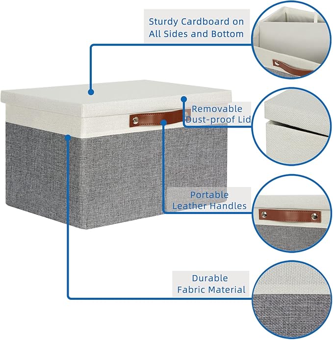 Collapsible Storage Bins Storage Boxes with lid