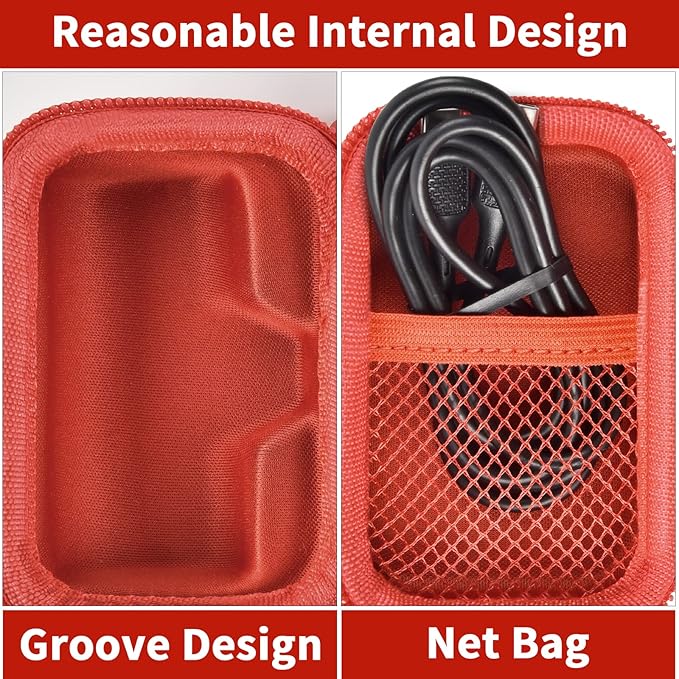 Portable Charger Power Bank Case for Swyop/for Feob/for Charmast/for JEJILL/for LanLuk/for VEGER/for iWALK/for Taegila/for Kuulaa and More Small Charging Battery Pack - Bag Only (Red)