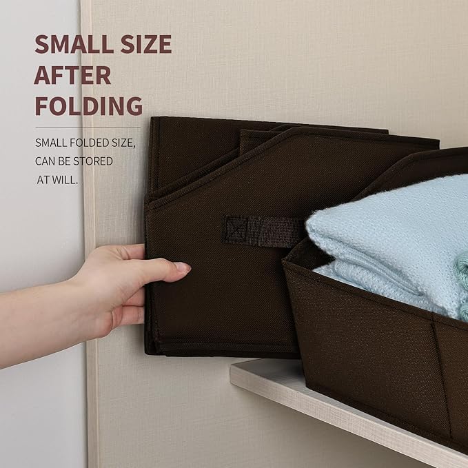Trapezoid Closet Storage Bins, Large Fabric Baskets for Organizing