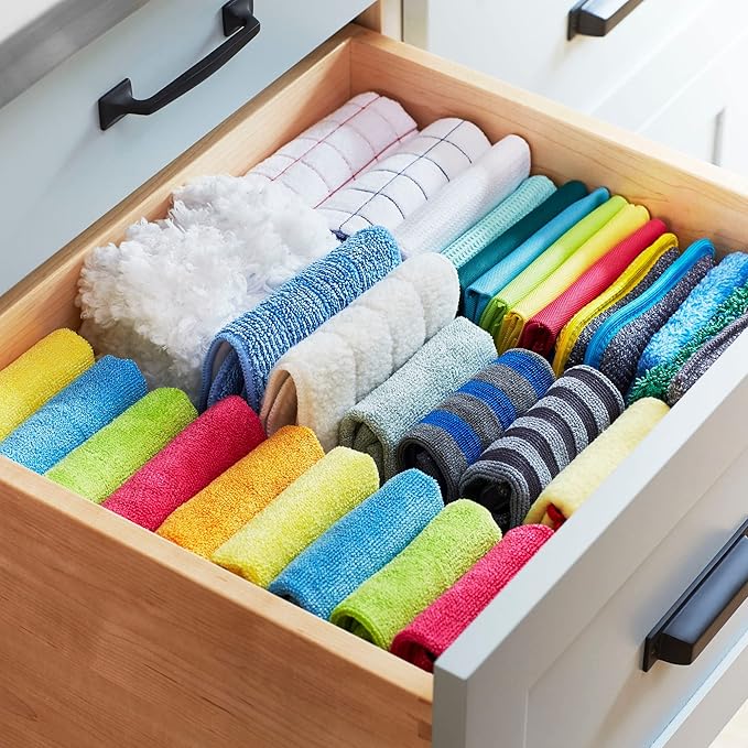 E-Cloth Washing Up Pad, Premium Microfiber Non-Scratch Kitchen Dish Scrubber Sponge, Ideal for Dish, Sink and Countertop Cleaning, 100 Wash Guarantee, Yellow, 2 Pack