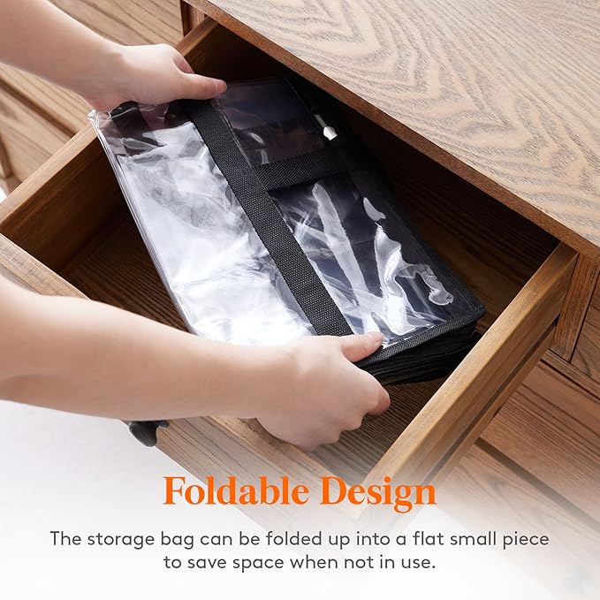 3 Pack Clear Clothes Storage Bags, 110L Plastic Blanket Storage Bag
