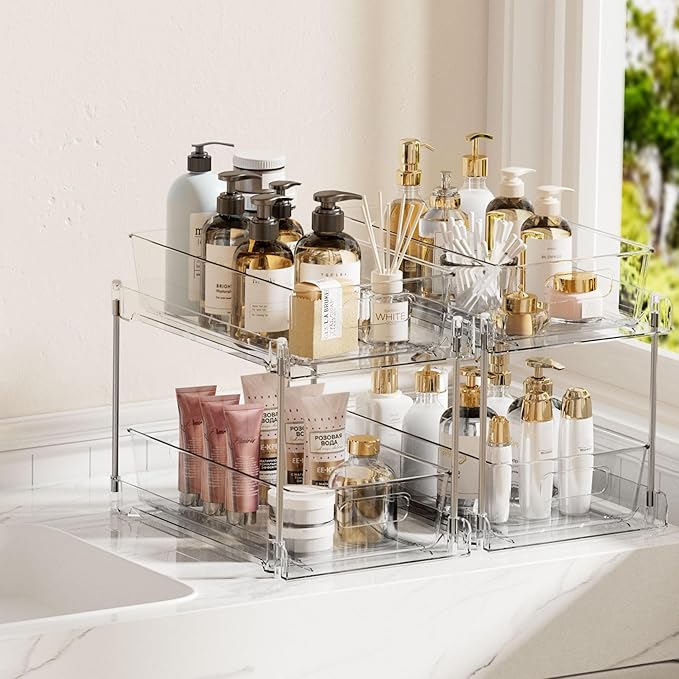 2 Tier Bathroom Storage Organizer