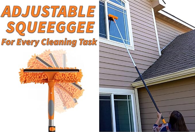 High Reach Duster Kit - 20ft, 4-12ft Pole, Dusting & Window Cleaning