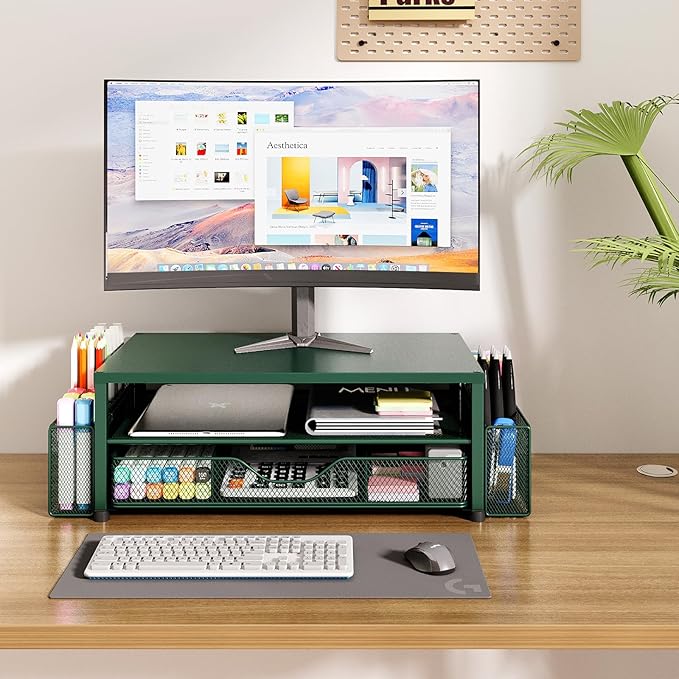Desk Organizers and Accessories, Dark Green
