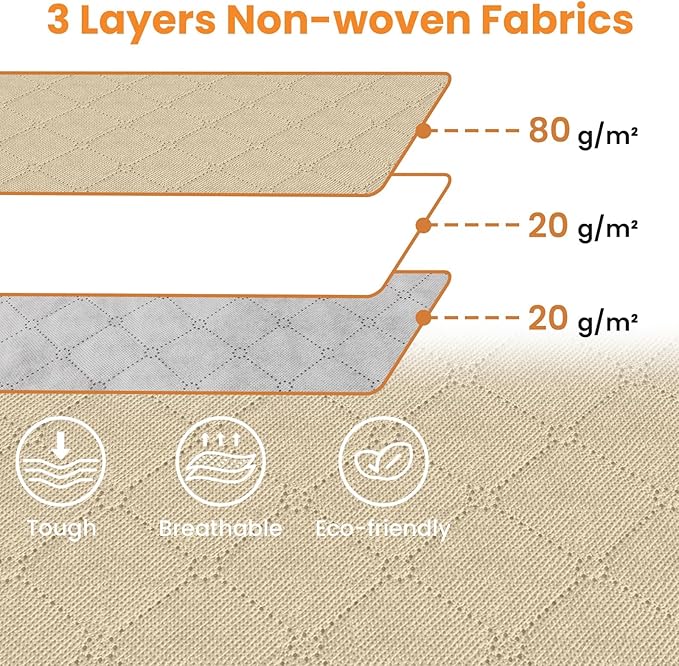 Fab totes 24 Gallons Clothes Storage, 10 Pack,Beige