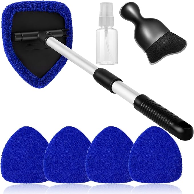 Qydipclin 7pc Windshield Cleaning Kit - Blue