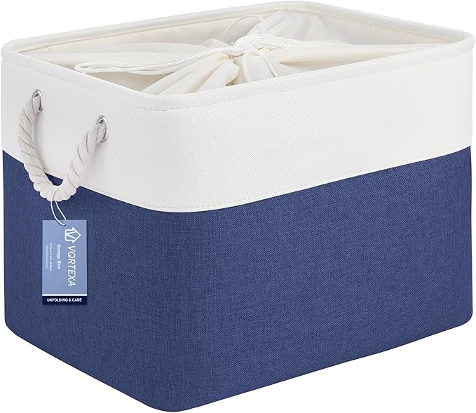 Large Storage Baskets- 16x12x12 inch Storage Bins for Shelves and Closet Organizing, Foldable Fabric Bin for Home Organization Clothes and Laundry