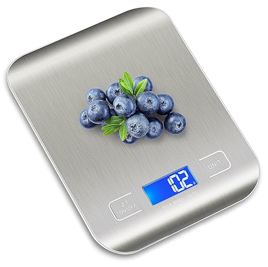 WIWUE GUO Food Scale, Kitchen Scale, Weight Scale Grams and Ounces for Weight Loss, Baking, Cooking, Keto and Meal Prep, LCD Display