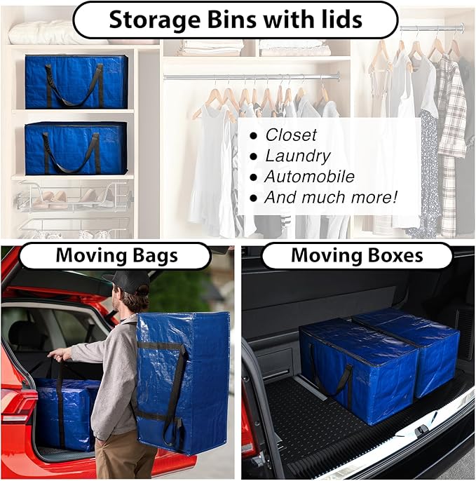 Heavy Duty Moving Bags, 6 Pack