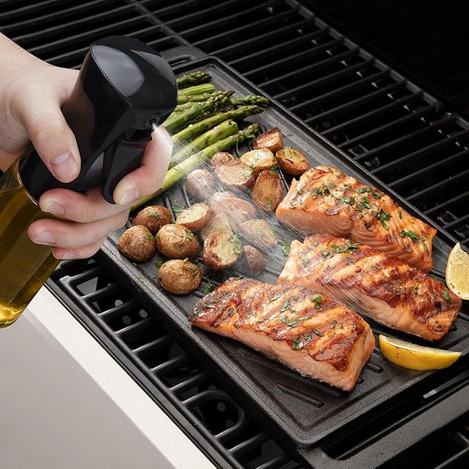 Oil Sprayer for Cooking 200ml Glass Olive Oil Sprayer Mister Olive Oil Spray Bottle Canola Oil Spritzer Bottles for Kitchen Premium Cooking Sprayer Kitchen Gadgets for Air Fryer Frying Baking BBQ