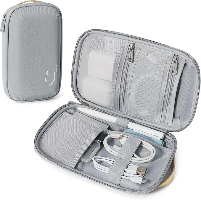 Travelkin Travel Cord Organizer, Small Electronic Organizer Travel Case, Cable Organizer Bag For Cords,Chargers Phone, Sd Card,Usbs