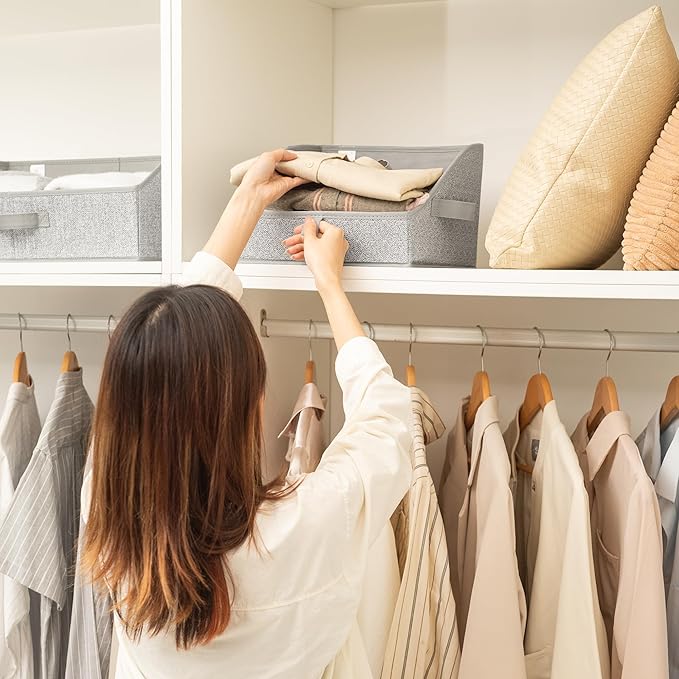 SAYS Trapezoid Storage Bin, Closet Shelf Organizers