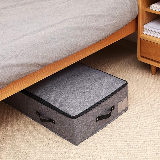 Extra Length Under Bed Storage Organization Containers for Shoes, Clothing