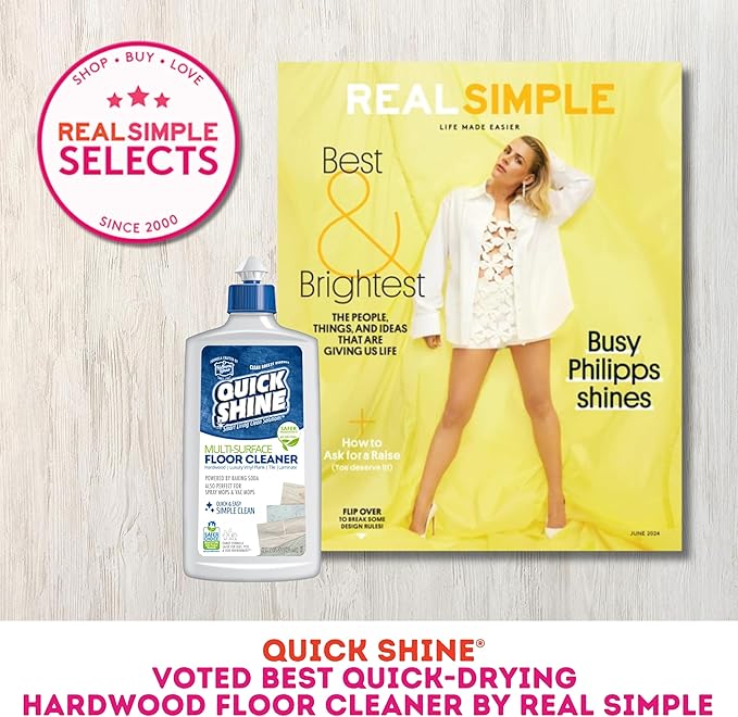 Quick Shine Ultimate Gold Spray Mop Kit | All-in-One 11 Pc Kit w/ Interchangeable Attachments | Floor Cleaner Included | No Batteries Needed | Pro Cleaning System for All Floor Types | 2-in-1 Mop