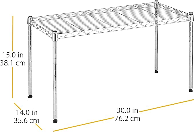 Wire Shelving Unit, Metal Storage Shelves, Durable Heavy Duty Shelf