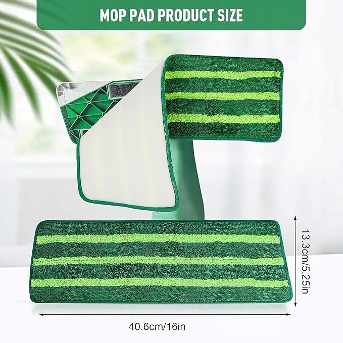 3 Pack Mop Refills for Libman Freedom Spray Mop, Reusable Microfiber Spray Mop Pads Replacement Head, Dry Wet Floor Cleaning Mop Pads for Multi-Surface Floors
