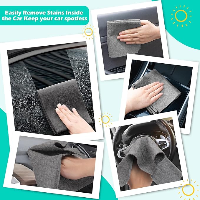 XANGNIER 4 Pack Car Drying Towel,Extra Large Microfiber Towels for Cars,Super Absorbent Micro Fiber Auto Drying Towel,Scratch Free