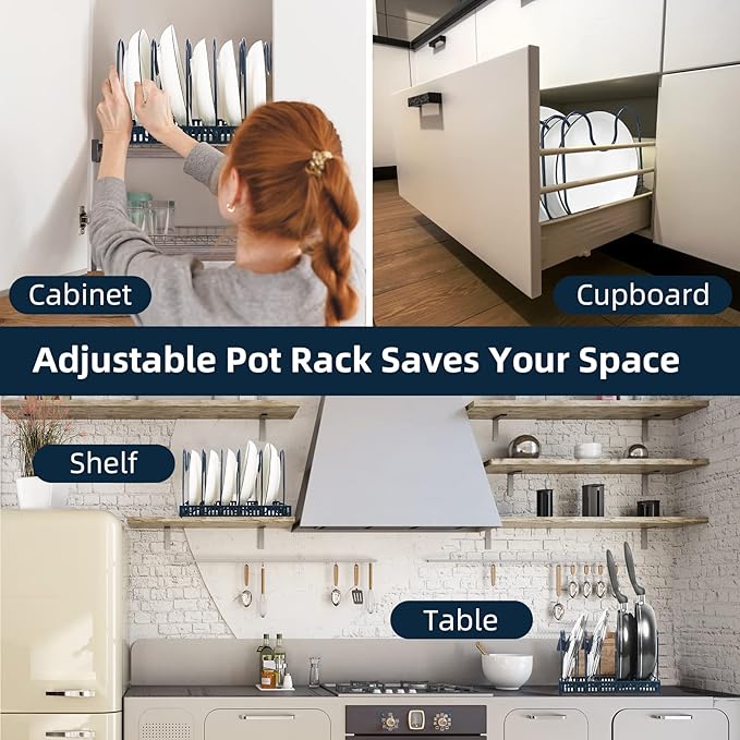 Expandable Pot and Pan Organizer
