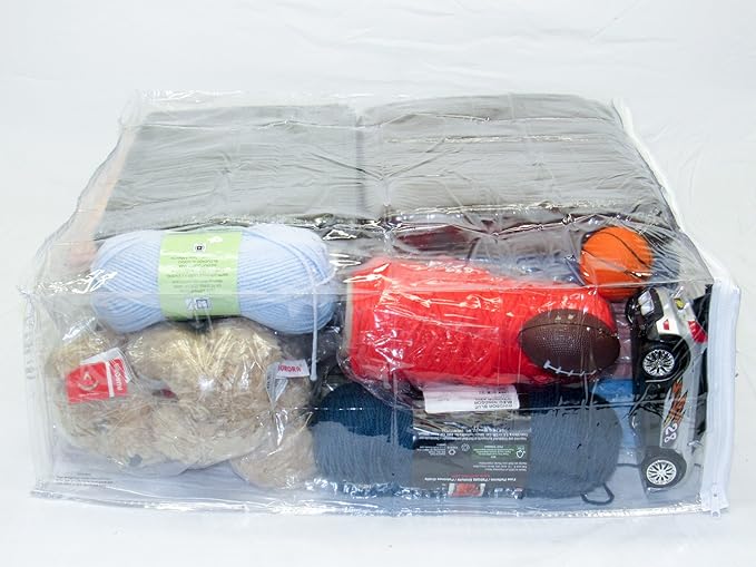 5-Pack X-Large (20" x 23" x 8") Heavy Duty Vinyl Zippered Storage Bags (Clear)